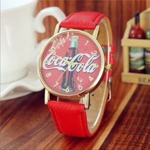 Red Coca Cola quartz watch